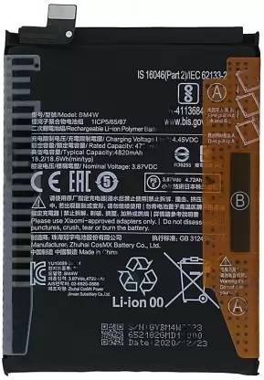 rc zone Mobile Battery For  Xiaomi Xiaomi Mi10i & Mi10T Lite