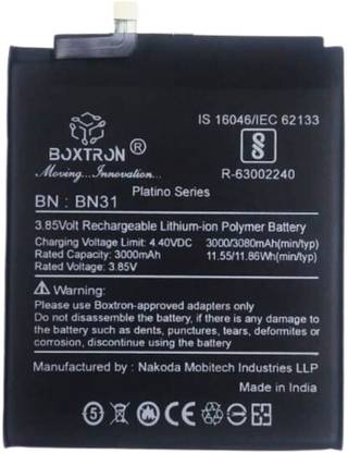 Boxtron Mobile Battery For  Original Xiaomi Mi 5X Mi A1 Redmi Note 5A Mi Redmi Y1 Redmi