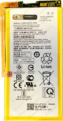 Zewon Mobile Battery For  Asus ROG Phone II ZS660KL-1A017IN C11P1901 Battery 6 Months Warranty*