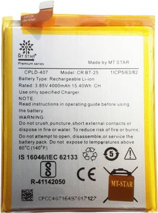 MRMT STAR Mobile Battery For  Coolpad Cool Play 6 , Cool 1 dual , R116 , COR-I0 , C1-U02 , CPLD-407