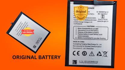 BRAVEHEART Mobile Battery For  Gionee | Original 6000 MAH SPCSPGNE600AA Battery for gionee max pro Battery