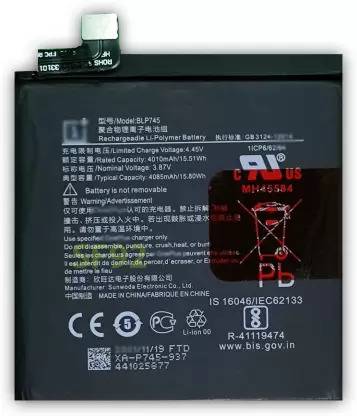 v epower Mobile Battery For  ONEPLUS 7T Pro/BLP745