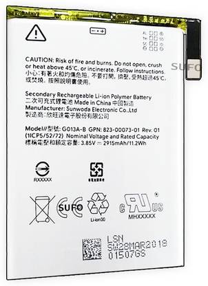 SUFO Mobile Battery For  Google Pixel 3 - 2915MAh