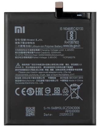 The Black Store Mobile Battery For  Xiaomi Mi 9 (M1902F1G) Battery Original With 1 Year Warranty