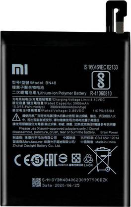 Facelift Mobile Battery For  Xiaomi Redmi Note 6 Pro M1806E7TG, M1806E7TH, M1806E7TI Original