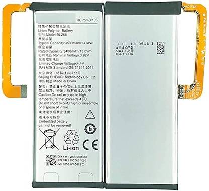 ClickAway Mobile Battery For  Lenovo Lenovo Zuk Z2 Z2 Plus {3500 Mah} With 3 Months Warranty