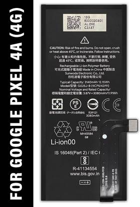 Safa Mobile Battery For  Google Pixel 4a 4G - 3140MAh