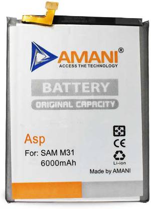 amani Mobile Battery For  Samsung Galaxy M31