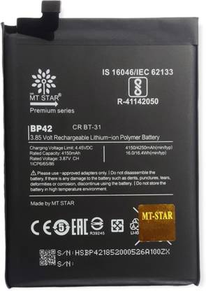 MRMT STAR Mobile Battery For  Xiaomi Mi 11 Lite 5G , Mi 11 Lite , Mi 11 Youth , 11 Lite 5G NE M2101K9G M2101K9C BP42
