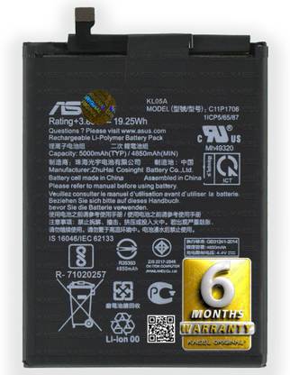 Kaeel Original Mobile Battery For  Asus Zenfone Max Pro M1 / Pro M2 / (C11P1706) with 6 Months Warranty.