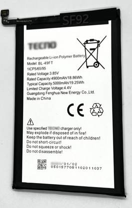 SF92 Mobile Battery For  Tecnno TECNO SPARK 8 / SPARK 8 T
