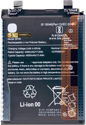 Zewon Mobile Battery For  Xiaomi Poco F4 5G Battery 6 Months Warranty*