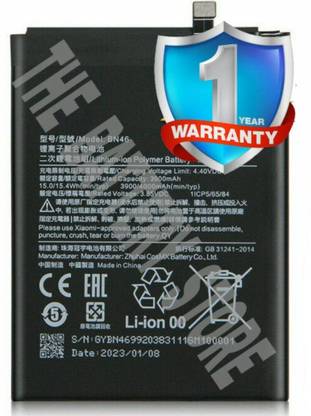 THE BATTERY STORE Mobile Battery For  Redmi Battery for Redmi Note 6, 8, Y3, 7 with 1 Year Warranty