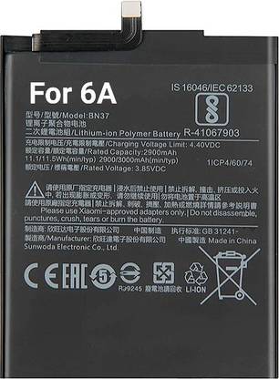 AEHUB Mobile Battery For  Xiaomi Mi Redmi 6A / BN37 / 3000mAh