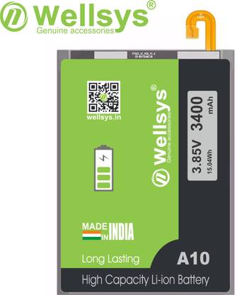 WELLSYS Mobile Battery For  SAMSUNG Galaxy A10, M10, A7, 2018 Version {3400mAh}