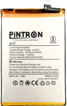 Pintron Mobile Battery For  Vivo Y32, Y21E BT7 Mobile Battery For Vivo Y32, Y21E BT7 5000 mAh with 90 Days Warranty