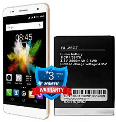 THE BATTERY STORE Mobile Battery For  Tecno WX3 Original BL-25GT Battery with 3 Month Warranty and high Capacity Battery Backup