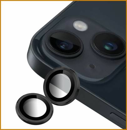 hirdesh Back Camera Lens Ring Guard Protector for APPLE iPhone 14 Plus ( Black Color)
