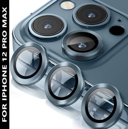 PUNAK Back Camera Lens Ring Guard Protector, Camera Lens Glass Protector for Apple iPhone 12 Pro Max