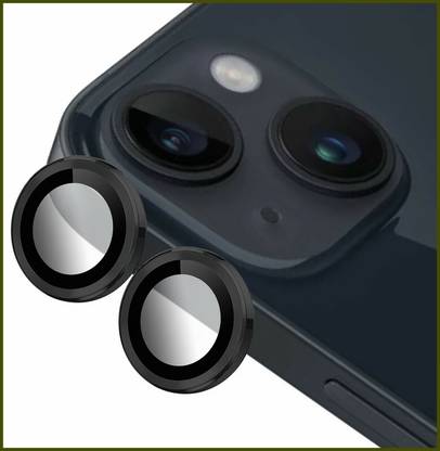 hirdesh Back Camera Lens Ring Guard Protector for APPLE iPhone 14 Plus ( Black Color)