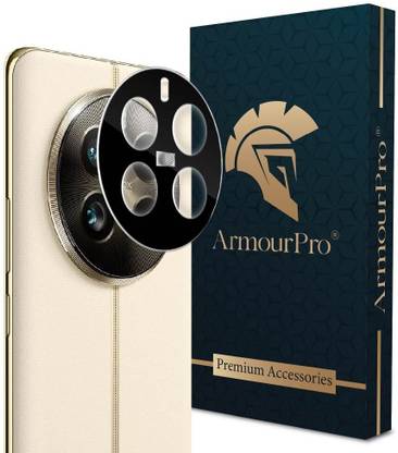 ArmourPro Back Camera Lens Glass Protector for Realme 12 Pro 5G, Realme 12 Pro Plus 5G, Black Camera Lens