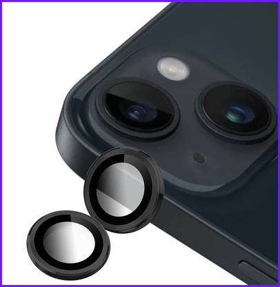 hirdesh Back Camera Lens Ring Guard Protector for APPLE iPhone 14 Plus ( Black Color)