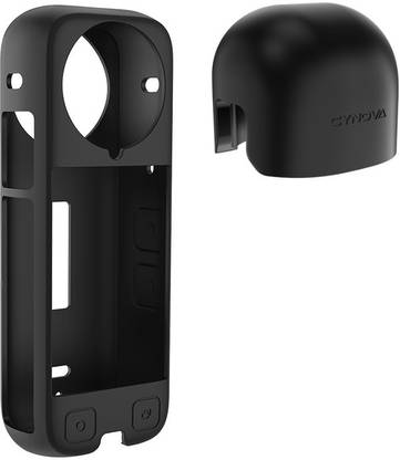 zitronix Front & Back Camera Lens Ring Guard Protector for Insta 360 X4 Protective Case
