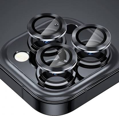 VOSKI Back Camera Lens Ring Guard Protector for iPhone 15 Pro Metal Alloy Anti Scratch Camera Lens Protector ring