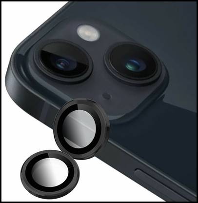 Ychroze Back Camera Lens Ring Guard Protector for APPLE iPhone 14 Plus ( Black Color)