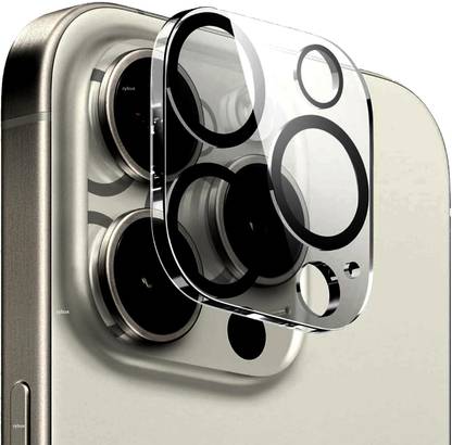 Evett Back Camera Lens Glass Protector for iPhone 15 Pro Max HD Camera Tempered Glass Guard