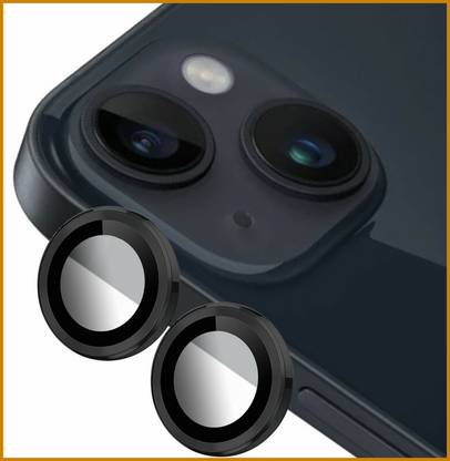 Ychroze Back Camera Lens Ring Guard Protector for APPLE iPhone 14 Plus ( Black Color)