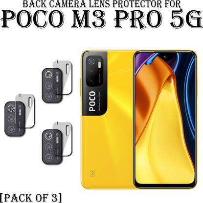 ejzatex Back Camera Lens Glass Protector for POCO M3 PRO 5G