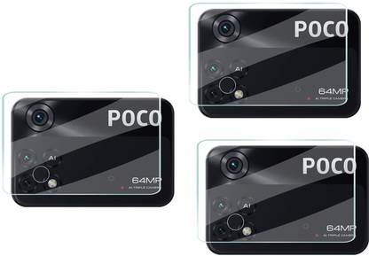 HIRDESH Back Camera Lens Glass Protector for POCO M4 PRO