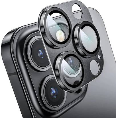 Caseworm Back Camera Lens Ring Guard Protector for iphone 14 Pro Max-Black HD Clarity Camera Lens Ring