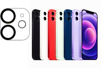 Aehub Back Camera Lens Glass Protector for iPhone 12 Mini (Transparent Black Circle)