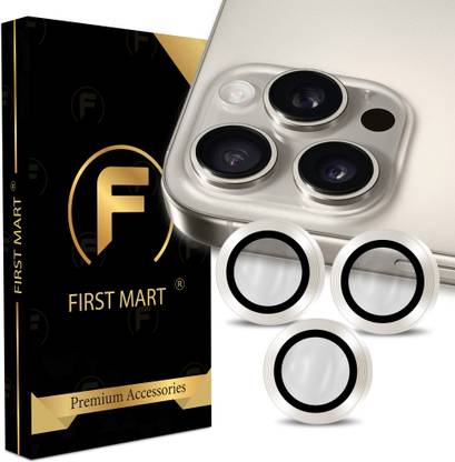 FIRST MART Back Camera Lens Ring Guard Protector for Apple iPhone 16 Pro Max, iPhone 16 Pro Max, Grey Camera Ring