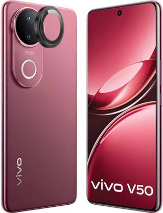 MOBCART Back Camera Lens Glass Protector, Camera Lens Ring Guard Protector for Vivo V50, Vivo V50 5G [ 9H Hardness, Scratch-Resistant, HD Clarity]