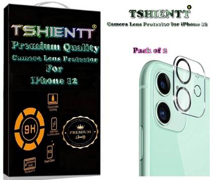 TSHIENTT Back Camera Lens Glass Protector for iPhone 12, 9H Premium Tempered Glass Camera Lens Protection [99.99% Transparency]