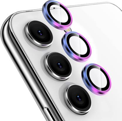 ankSONline Back Camera Lens Ring Guard Protector for Samsung Galaxy S24, S23, S23 Plus, S23 FE, 9H Tempered Glass Camera Cover Metal