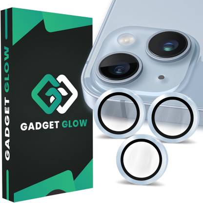 Gadget Glow Back Camera Lens Ring Guard Protector for Apple iPhone 14, Apple iPhone 14 Plus, Seria Blue Camera Ring