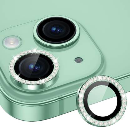 Casesily Camera Lens Protector for iPhone 15 Plus Camera 3D Lens ProtectorFull Coverage Diamond Stone (Pack of 1)