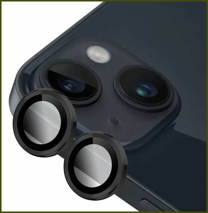 hirdesh Back Camera Lens Ring Guard Protector for APPLE iPhone 14 Plus ( Black Color)