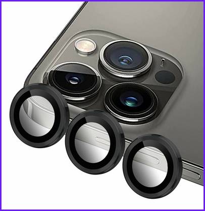 hirdesh Back Camera Lens Ring Guard Protector for APPLE iPhone 13 Pro Max (Black Color)