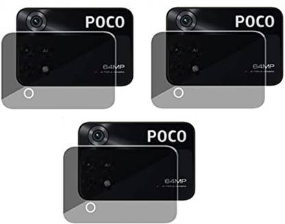 HIRDESH Back Camera Lens Glass Protector for POCO M4 PRO