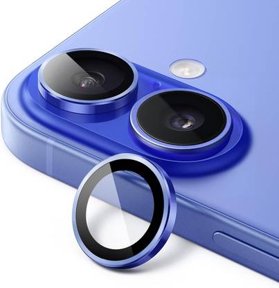 SCRENZO Back Camera Lens Ring Guard Protector for iPhone 16/ iPhone 16 Plus, AR+AF Camera Ring For iPhone 16/ 16 Plus