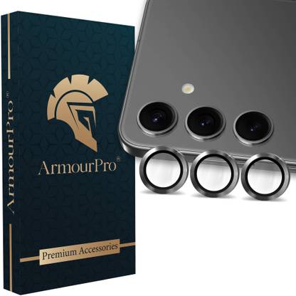 ArmourPro Back Camera Lens Ring Guard Protector for Samsung Galaxy S24 Plus 5G, Samsung S24 Plus 5G, Black Camera Ring