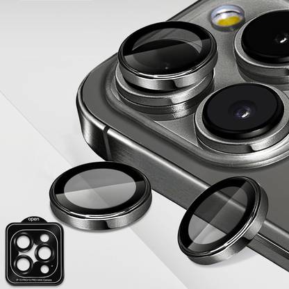 ELEF Back Camera Lens Ring Guard Protector for iPhone 12 Pro Electroplating Camera Lens Protector 9H Hardness