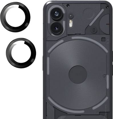 Tech Konnect Back Camera Lens Ring Guard Protector for Nothing Phone 2, Nothing Black camera Ring