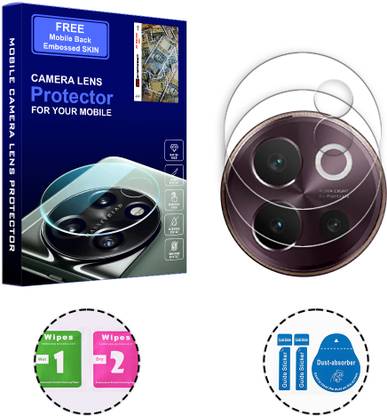 SOMTONE Back Camera Lens Glass Protector for vivo V40 Lite 5G (FREE 1 MOBILE EMBOSSED SKIN) CAMERA LENS PROTECTOR