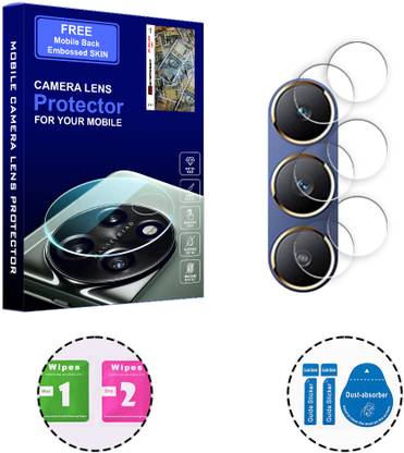 SOMTONE Back Camera Lens Glass Protector for vivo Y100 4G (FREE 1 MOBILE EMBOSSED SKIN) CAMERA LENS PROTECTOR